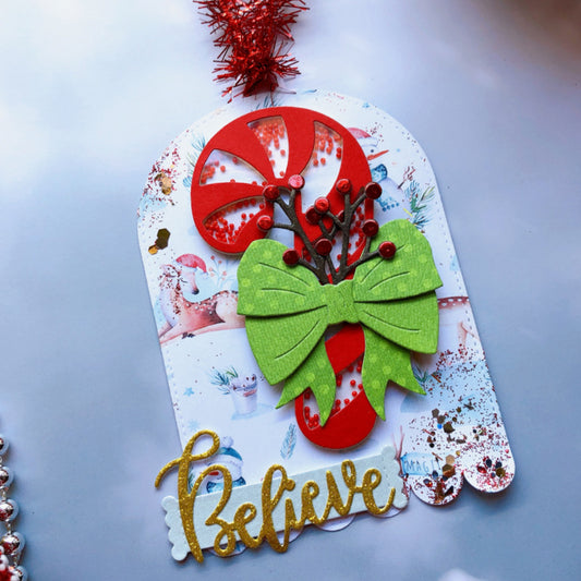 Christmas Candy Cane Metal Cutting Dies