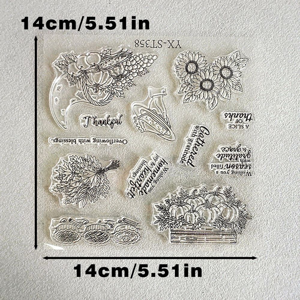 Autumn Harvest of Fruits Dies & Stamps Set