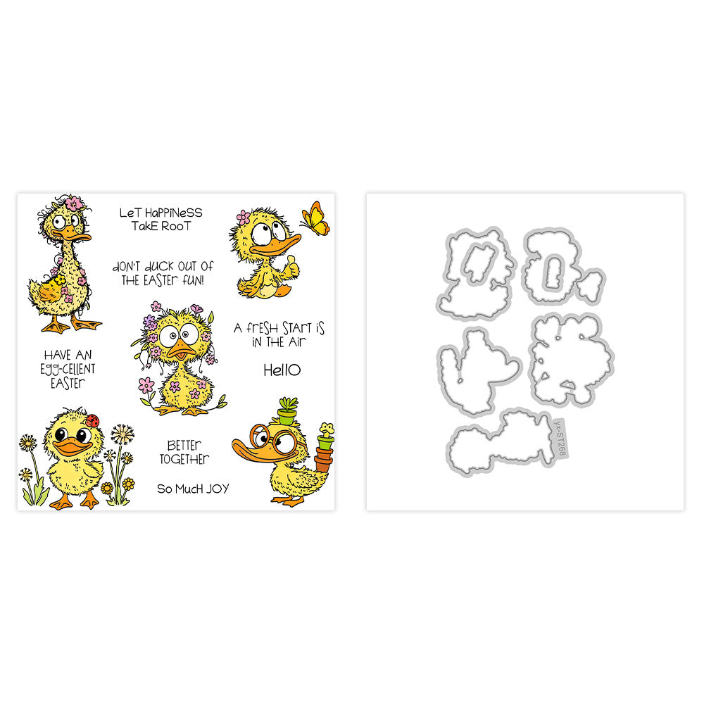 Cute Duck Dies & Stamps Set