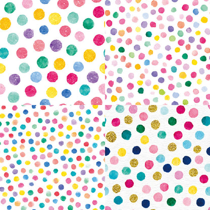 24PCS 6" Polka Dots Scrapbook Paper & Cardstock