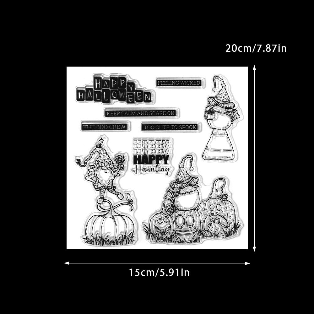 Halloween Elements Dies & Stamps Set