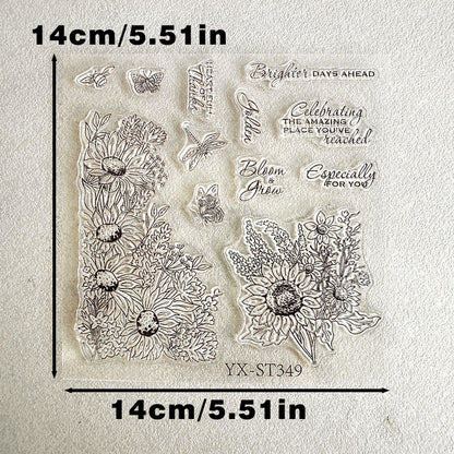 Sunflower Insects Dies & Stamps Set