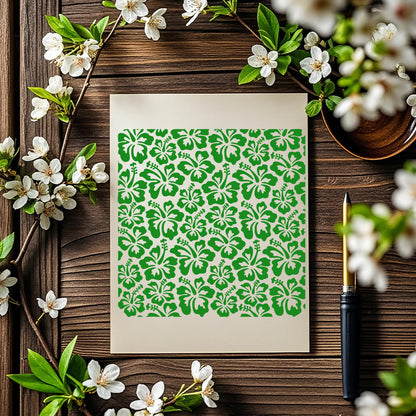 Floral Pattern DIY Painting Hollow Stencil
