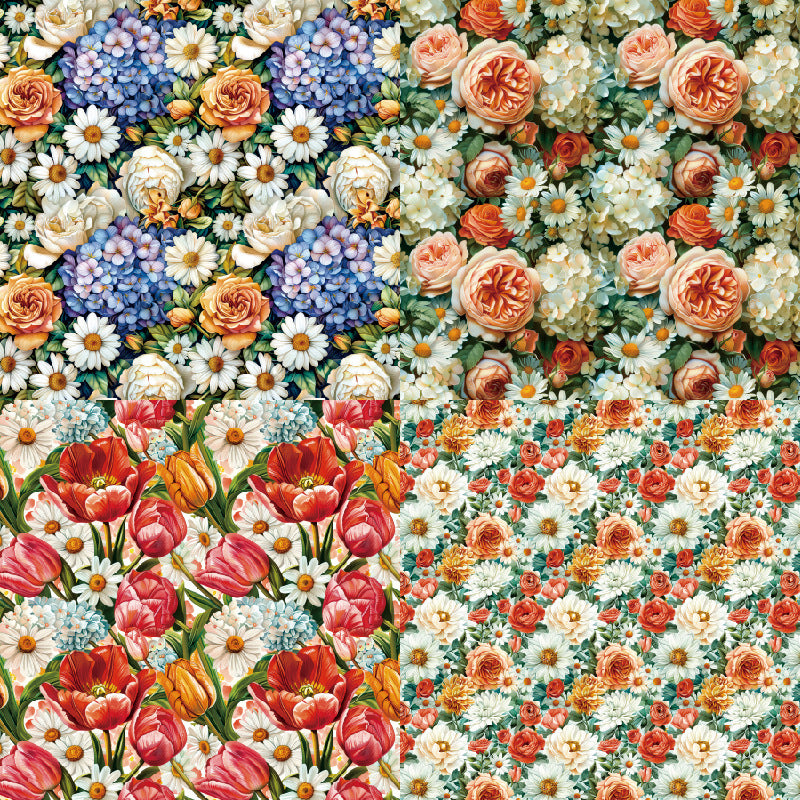 24PCS 6" Garden Scrapbook Paper & Cardstock