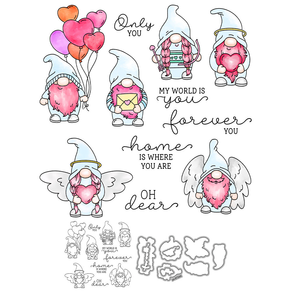 Valentine's Day Gnome Dies & Stamps Set