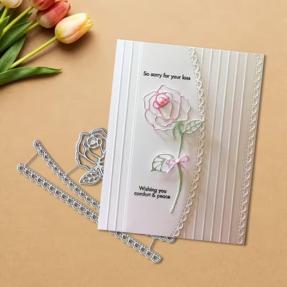 Floral Lace Border Metal Cutting Dies