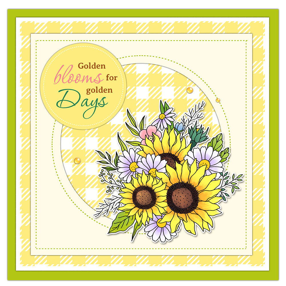 Beautiful Sunflower Dies & Stamps Set
