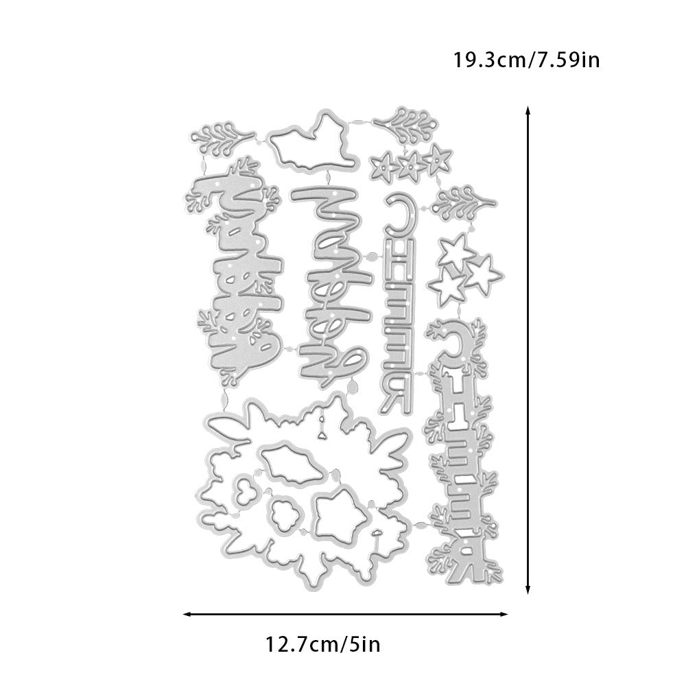 Christmas Flower Dies & Stamps Set
