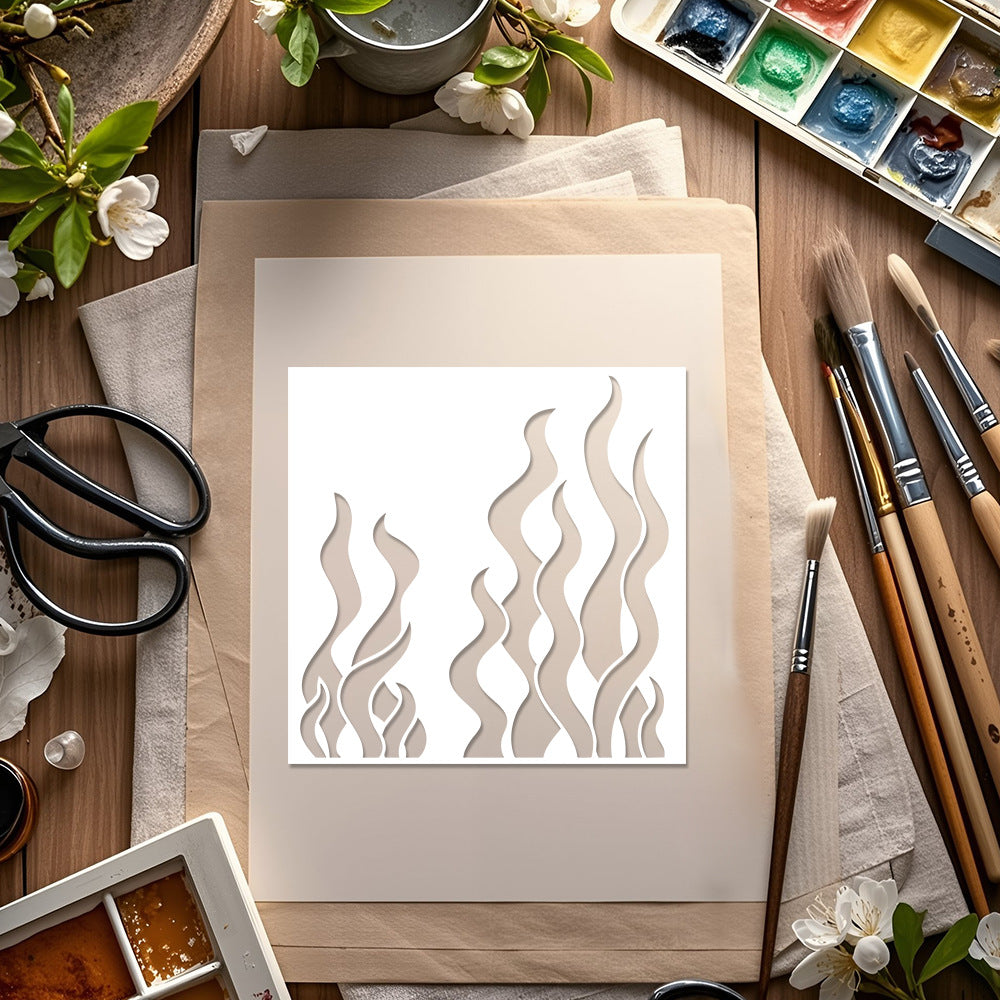 Seaweed Pattern DIY Painting Hollow Stencil