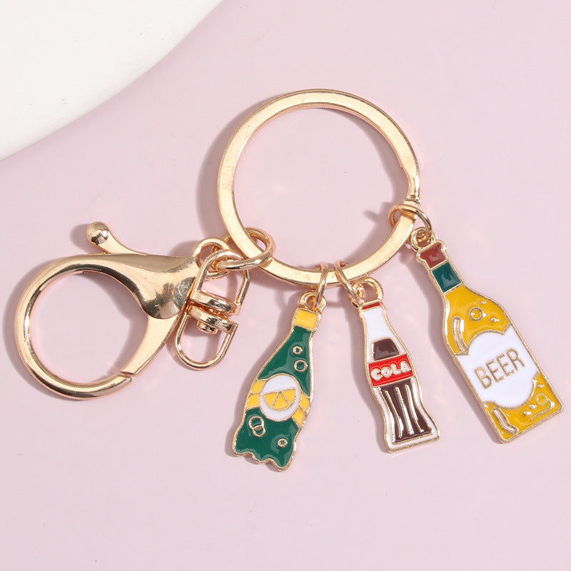 Creative Wine & Beer Keychain