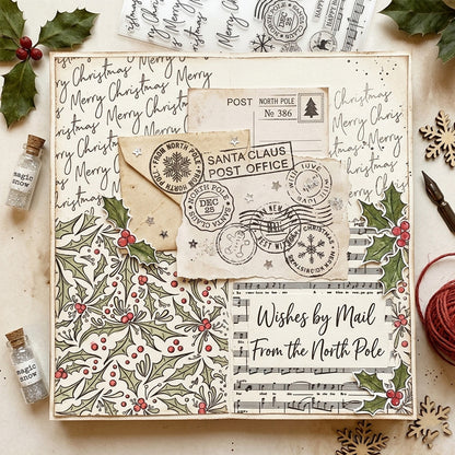 Christmas Theme DIY Decorative Journal Clear Stamps