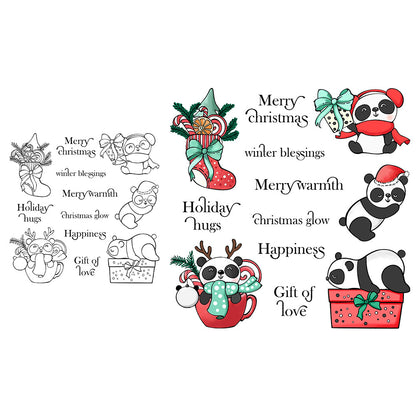 Christmas Panda Dies & Stamps Set