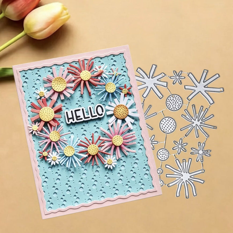 DIY 3D Daisies Metal Cutting Dies