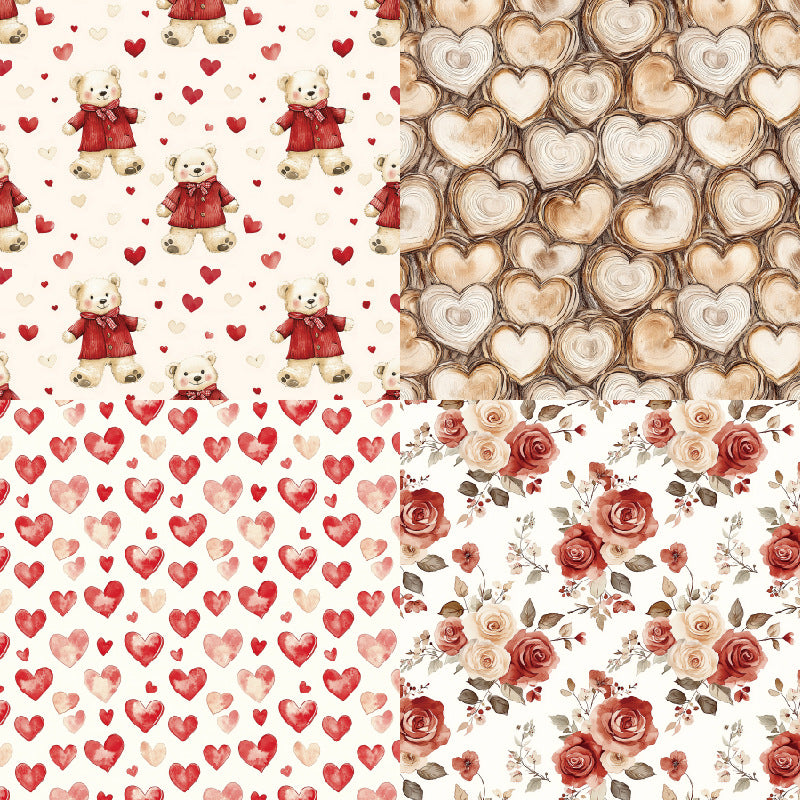 24PCS 6" Adore Scrapbook Paper & Cardstock