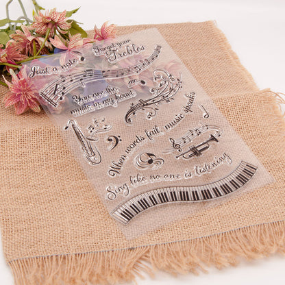 Music Theme Clear Stamps