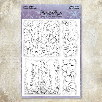 Vintage Style DIY Journal Clear Stamps