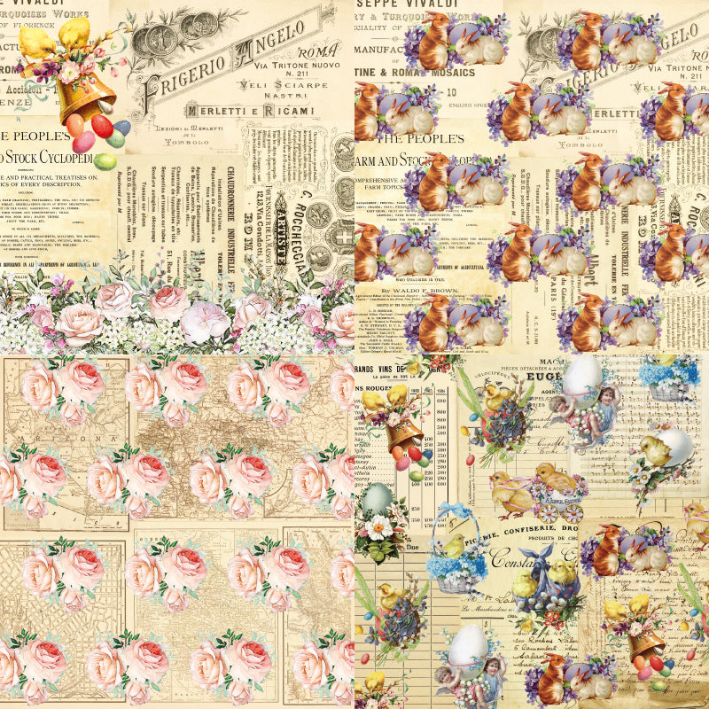 24PCS 6" Easter Theme Scrapbook Paper & Cardstock