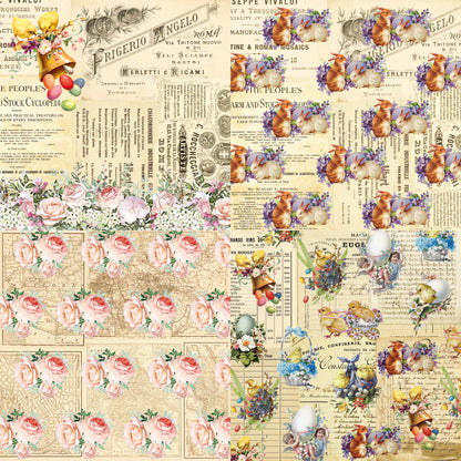 24PCS 6" Easter Theme Scrapbook Paper & Cardstock