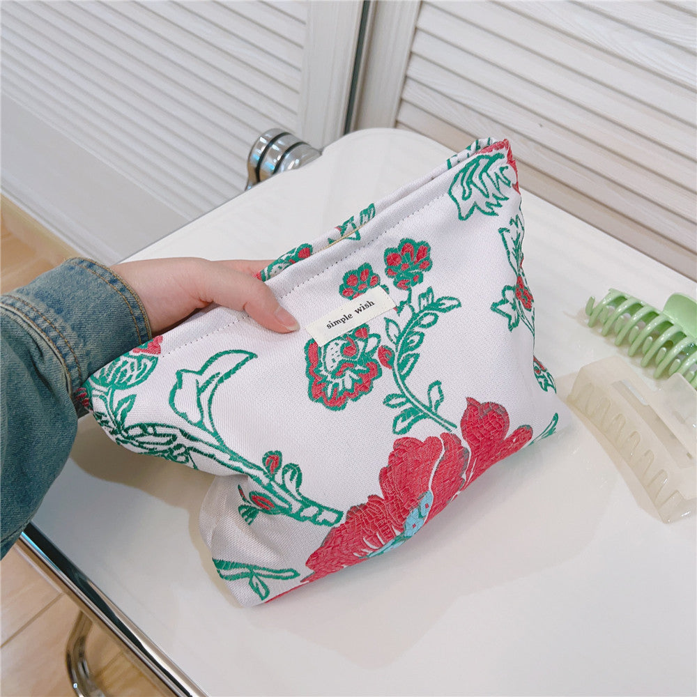 Fresh and Sweet Jacquard Cosmetic Bag