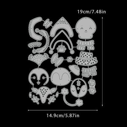 Christmas Penguins Metal Cutting Dies