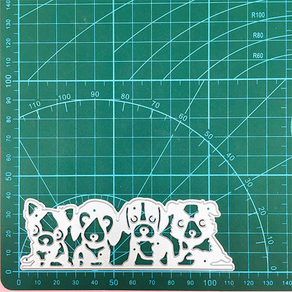 Four Cute Dogs Metal Cutting Dies