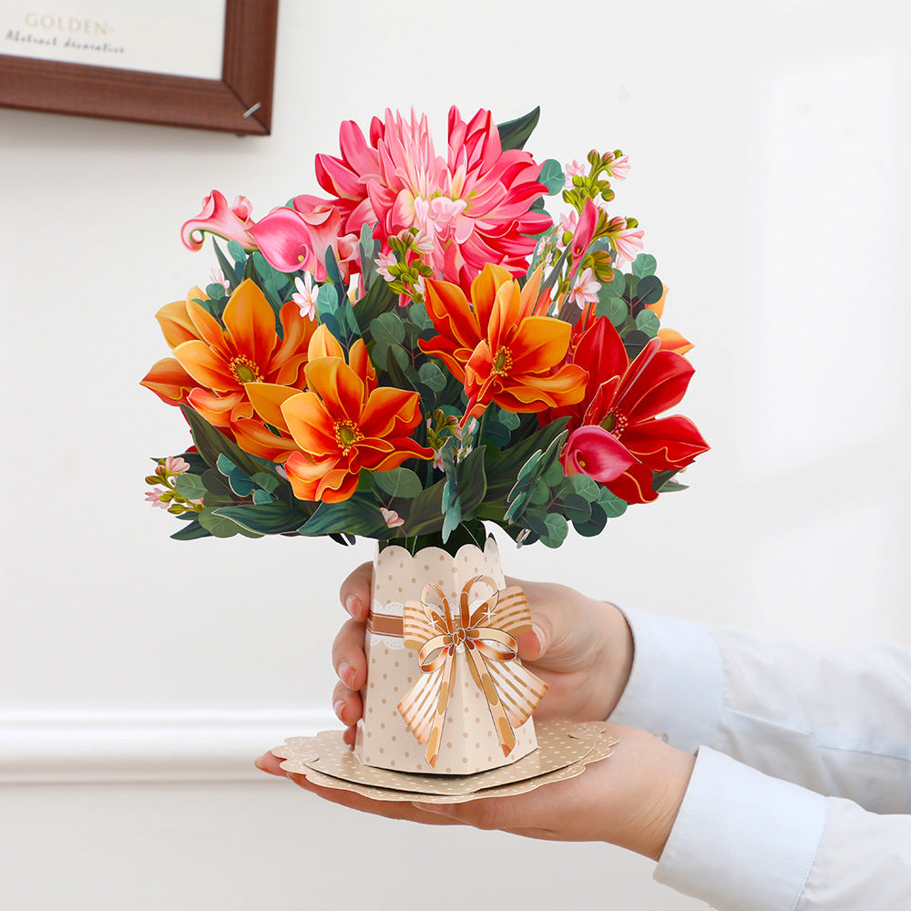 3D Pop-Up Card Creative Bouquet