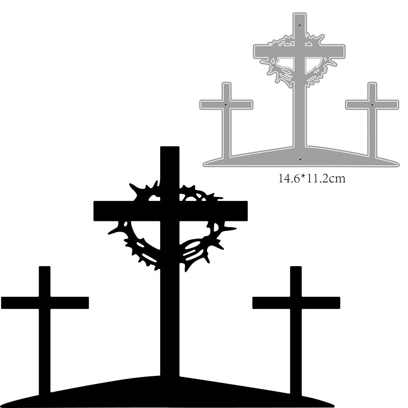 Halloween Cross Grave Metal Cutting Dies