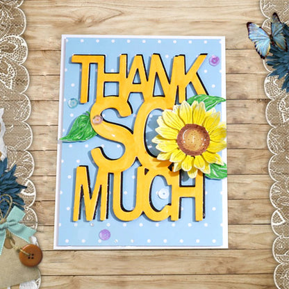 "Thank So Much" Metal Cutting Dies