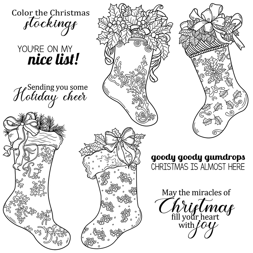 Christmas Stockings Dies & Stamps Set