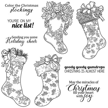 Christmas Stockings Dies & Stamps Set