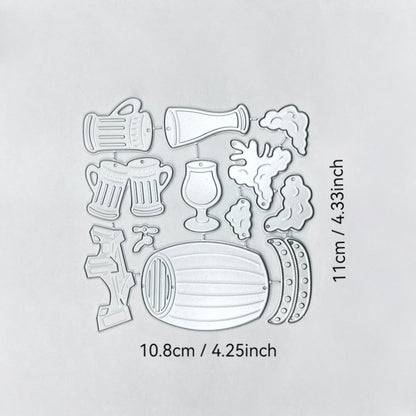 Beer Barrels and Glasses Metal Cutting Dies