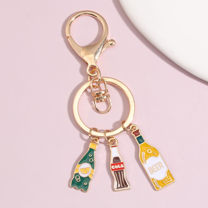 Creative Wine & Beer Keychain