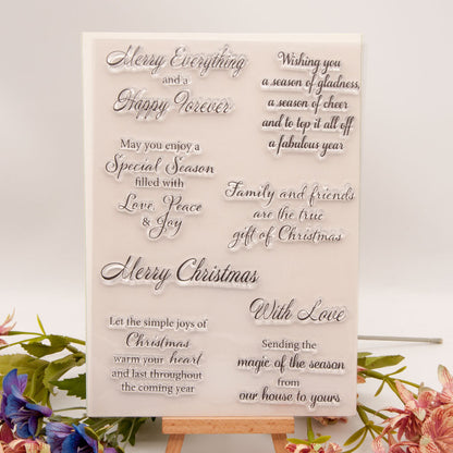 Christmas Greetings Clear Stamps