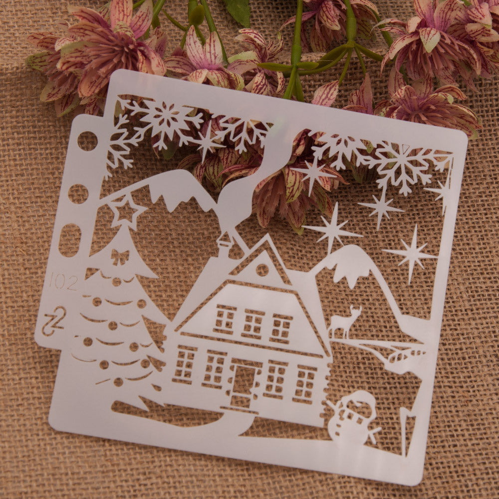 Christmas Theme DIY Hollow Stencil