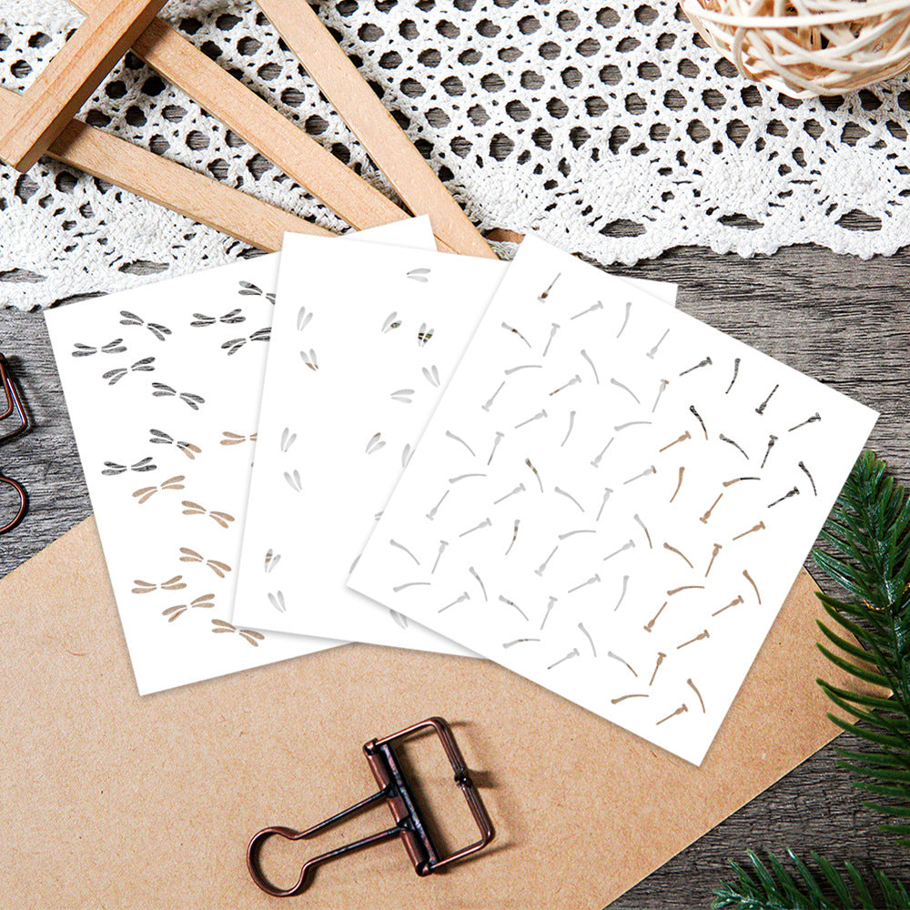 3 PCS Dragonfly Pattern DIY Painting Hollow Stencil