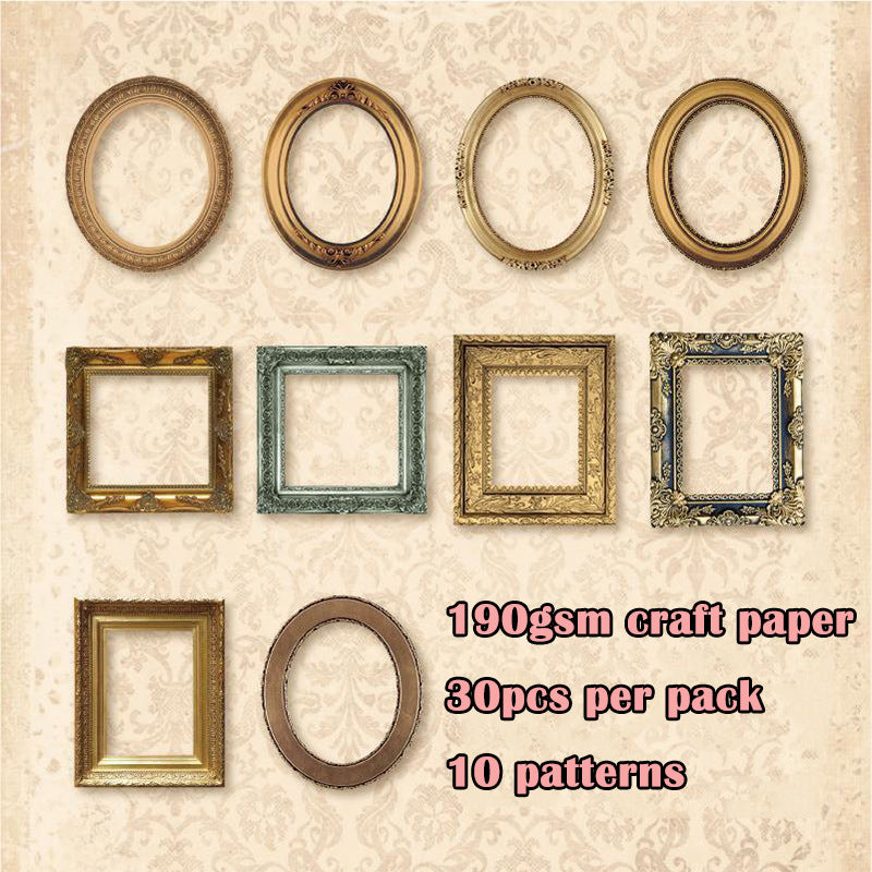 Vintage Hollow Frame DIY Scrapbook Paper