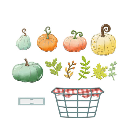 A Basket Of Pumpkins Metal Cutting Dies