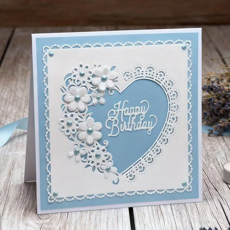 Heart-shaped Lace Frame Metal Cutting Dies