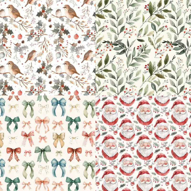 24PCS 6" Christmas Scrapbook Paper & Cardstock