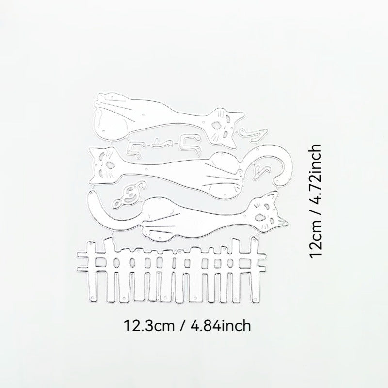 Three Singing Cats Metal Cutting Dies