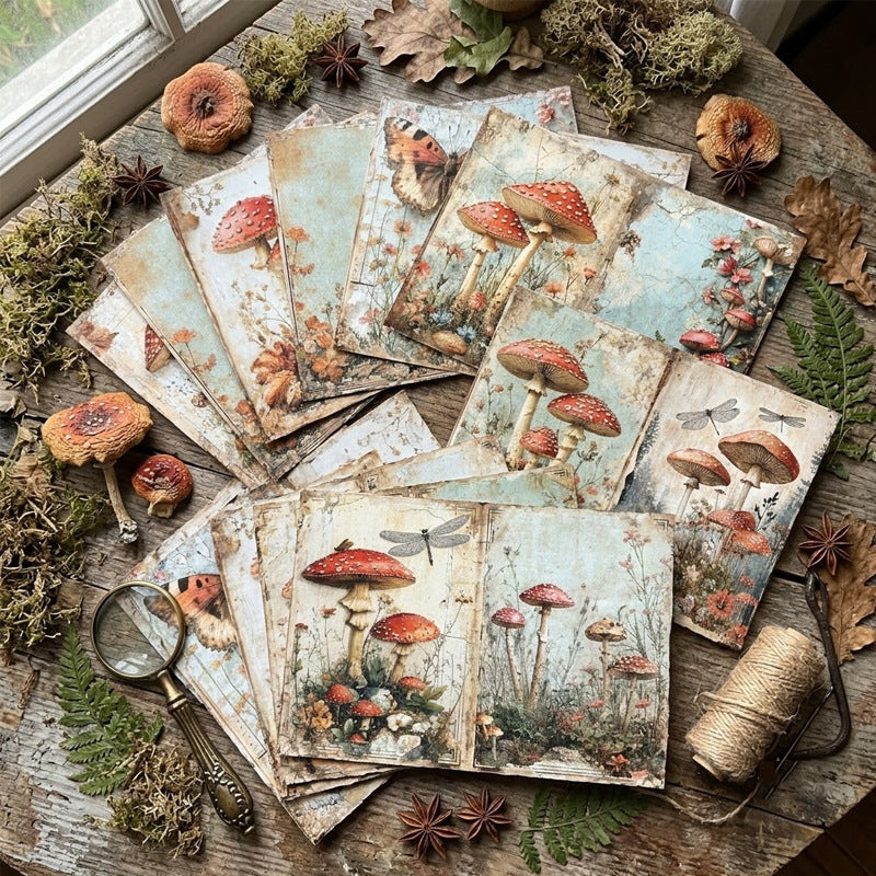 A5 Mushroom Forest Journal Scrapbook Paper