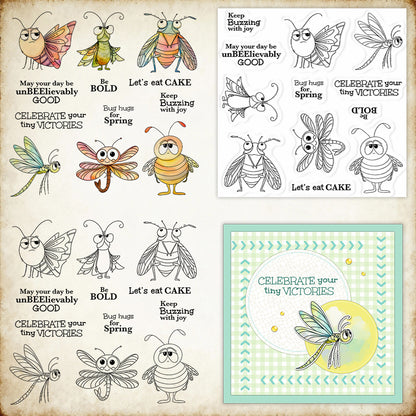 Flying Insects Clear Stamps