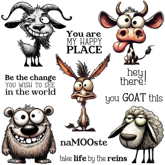 Personality Animals Dies & Stamps Set