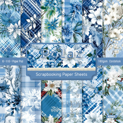24PCS 6" Polar Scrapbook Paper & Cardstock