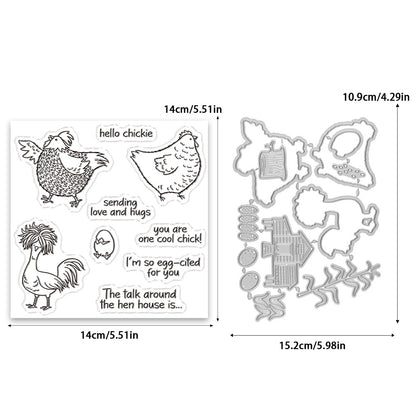 Hello Chickie Dies & Stamps Set