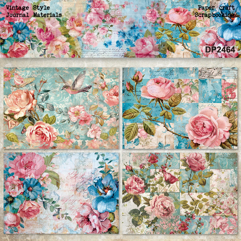 A5 Flowers Journal Scrapbook Paper