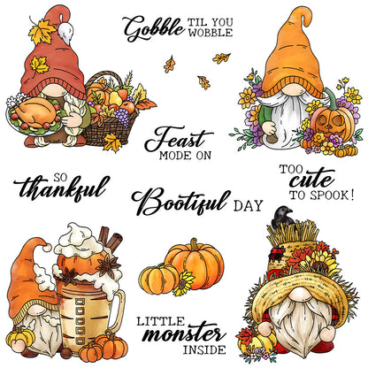 Autumn Gnome Dies & Stamps Set
