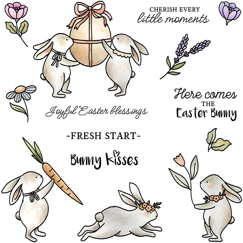 Easter Bunny Dies & Stamps Set