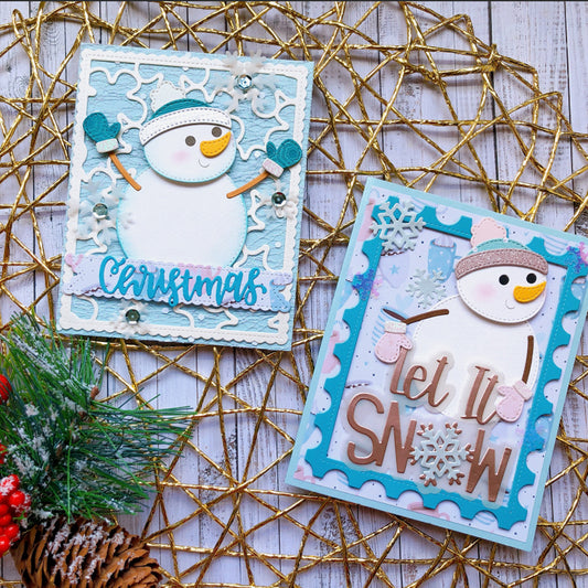 Cute Snowman Metal Cutting Dies