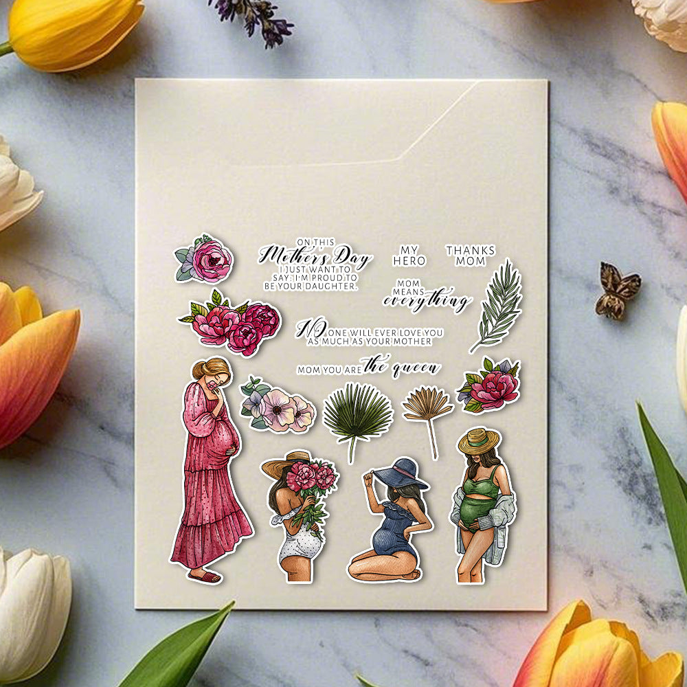 Great Mother Pregnaunt Women Clear Stamps